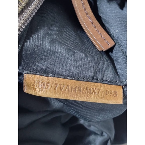 Authentic Fendi Zucca Canvas Zip Messenger Bag Brown - Picture 7 of 16